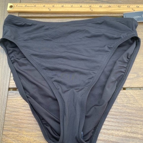 Carmen Marc Valvo
4Twisted Ties High Waist Bikini Swim Bottom L Black slimming - Picture 3 of 9